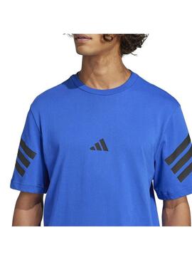 Camiseta Hombre adidas 3S Reg Azul Royal