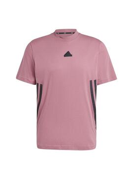Camiseta Hombre adidas 3S Rosa