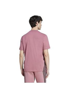 Camiseta Hombre adidas 3S Rosa