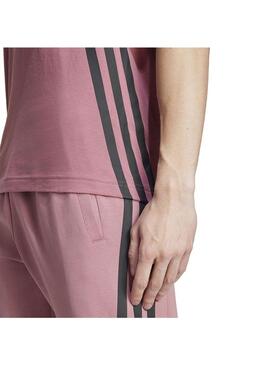 Camiseta Hombre adidas 3S Rosa