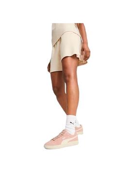 Pantalon corto Mujer Puma Her Beige