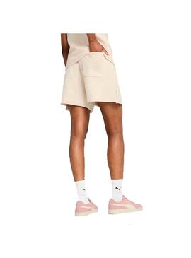Pantalon corto Mujer Puma Her Beige