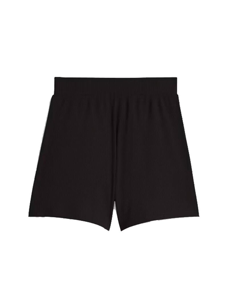 Pantalon corto Mujer Puma Ess Elevated Negro