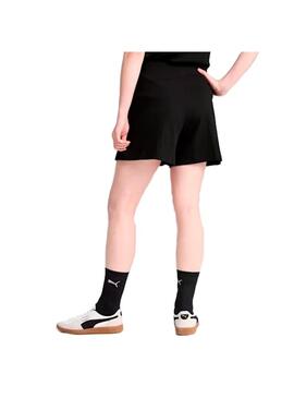 Pantalon corto Mujer Puma Ess Elevated Negro