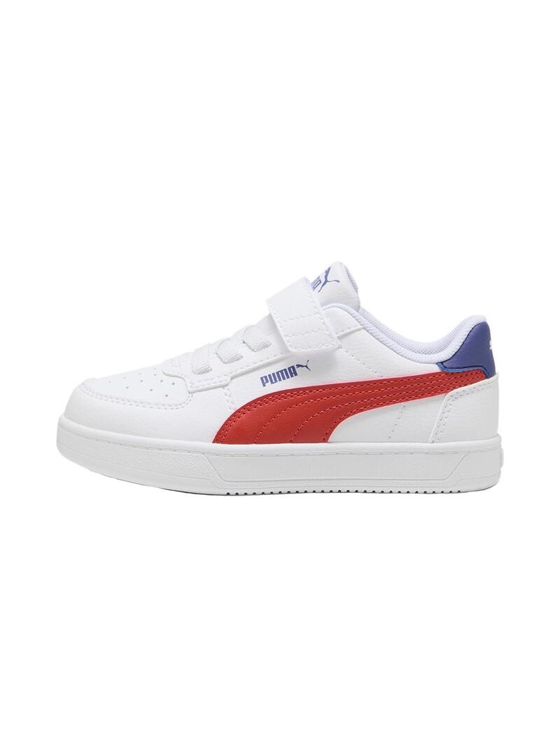 Zapatilla Junior Puma Caven 2.0 AC  PS Blanco/Rojo