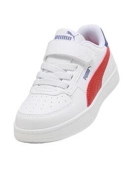 Zapatilla Junior Puma Caven 2.0 AC  PS Blanco/Rojo