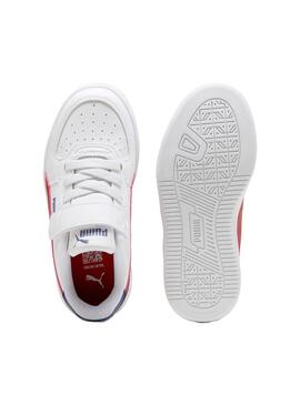 Zapatilla Junior Puma Caven 2.0 AC  PS Blanco/Rojo