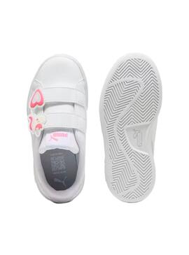 Zapatilla Niño/a Puma Smash 3.0 Blanca