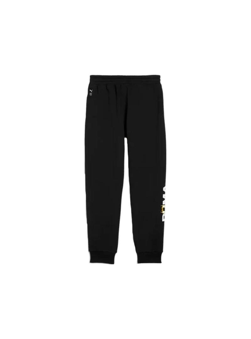 Pantalon Niño Puma Basketball Negro