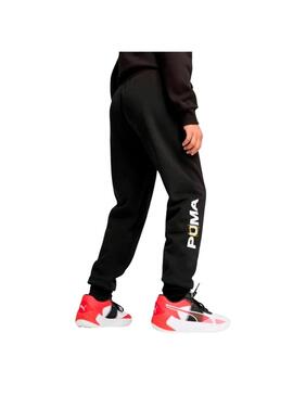Pantalon Niño Puma Basketball Negro