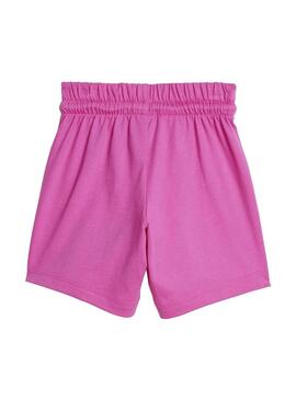 Conjunto Baby adidas 3S T-Set Blanco Fucsia