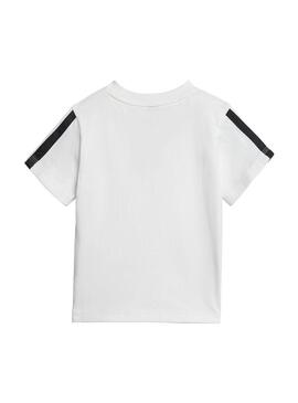 Conjunto Niño/a adidas 3S Blanco Negro