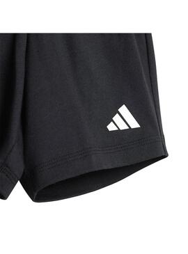 Conjunto Niño/a adidas 3S Blanco Negro