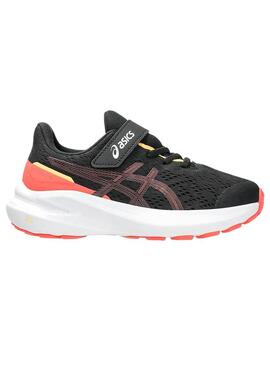 Zapatilla Niño Asics Gt-1000 13 Negro Naranja