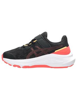 Zapatilla Niño Asics Gt-1000 13 Negro Naranja