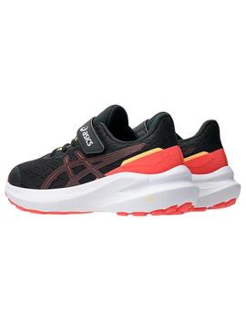 Zapatilla Niño Asics Gt-1000 13 Negro Naranja
