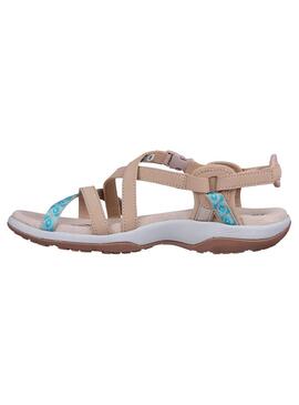 Zapatilla Mujer Skechers Reggae Slim Beige