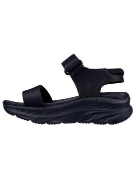 Sandalia Mujer Skechers D´Lux Walker Negro