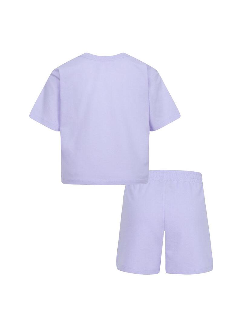 Conjunto Niña Jordan Lila