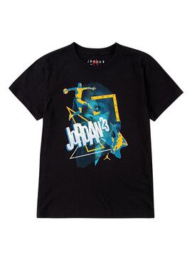 Camiseta Niño/a Jordan Negra Naranja