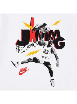 Camiseta Niño/a Jordan Jamming Blanca