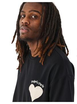 Camiseta Hombre Project X Paris Corazón Negro