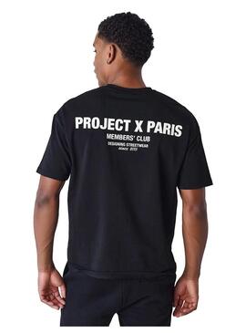 Camiseta Hombre Project X Paris Negra Crema