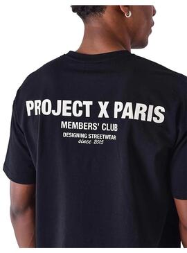 Camiseta Hombre Project X Paris Negra Crema