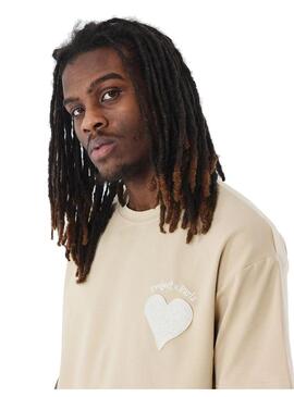 Camiseta Hombre Project X Paris Corazón Beige