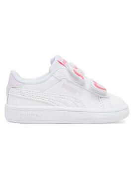 Zapatilla Niño/a Puma Smash 3.0 Blanca