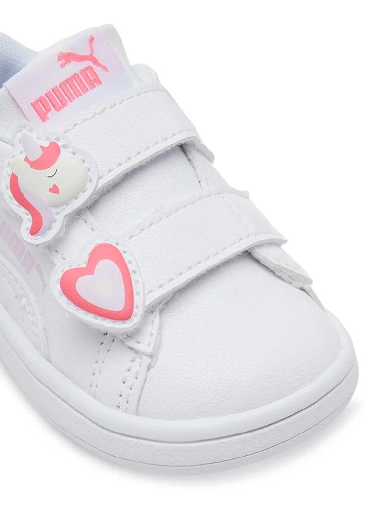 Zapatilla Niño/a Puma Smash 3.0 Blanca