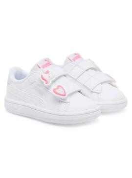 Zapatilla Niño/a Puma Smash 3.0 Blanca