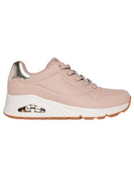 Zapatilla Mujer Skechers Uno-Shimmer Away Nude
