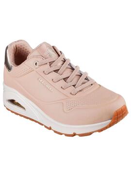 Zapatilla Mujer Skechers Uno-Shimmer Away Nude