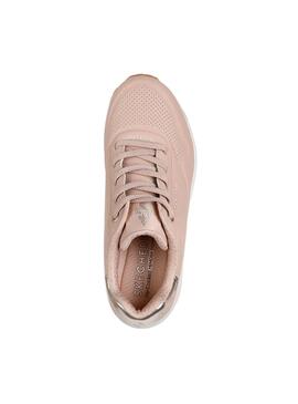 Zapatilla Mujer Skechers Uno-Shimmer Away Nude