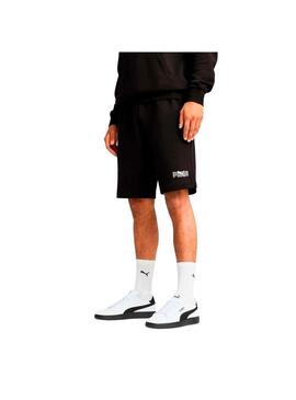 Pantalón corto Hombre Puma Ess Logo Lab Negro
