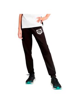 Pantalón Junior Puma Active Sports Negro/Marino