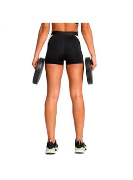 Short Malla Mujer Puma Strong Negro Blannco