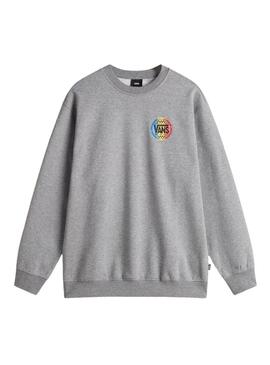 Sudadera Hombre Vans Retro Co Crew Gris
