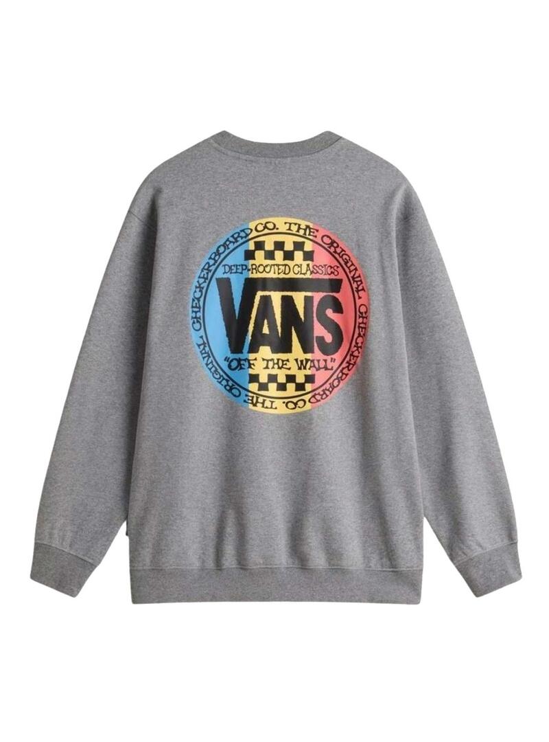 Sudadera Hombre Vans Retro Co Crew Gris