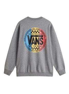 Sudadera Hombre Vans Retro Co Crew Gris