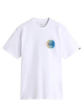 Camiseta Hombre Vans Retro Co Blanca