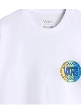Camiseta Hombre Vans Retro Co Blanca