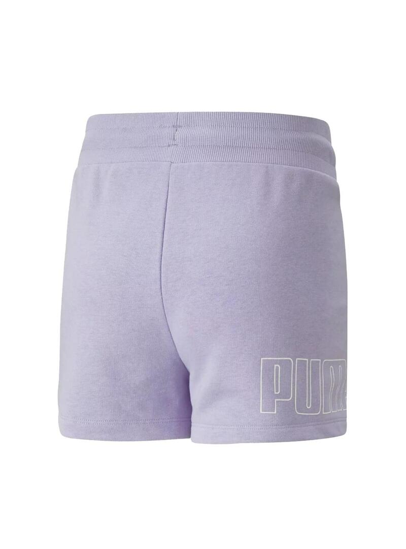 Pantalón corto Niña Puma Power Lila