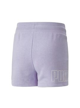 Pantalón corto Niña Puma Power Lila