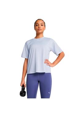 Camiseta Mujer Puma Tad Essential Relaxed Celeste