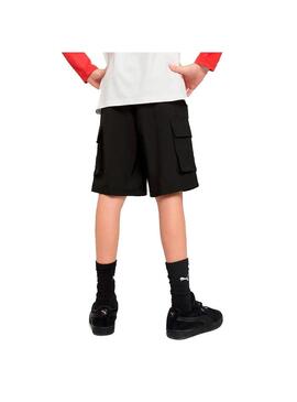 Pantalón corto Junior Puma Cargo Chino Negro