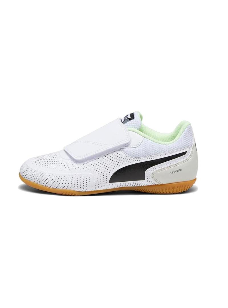 Zapatilla Niño/a Puma Truco III V Blanca