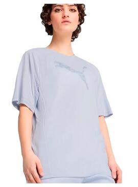 Camiseta Mujer Puma Evostripe Lila