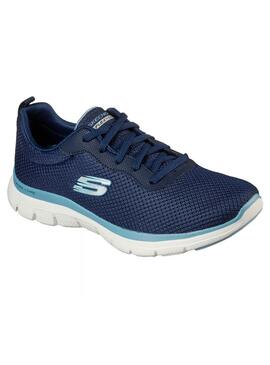 Zapatilla Mujer Skechers Flex Appeal Marino